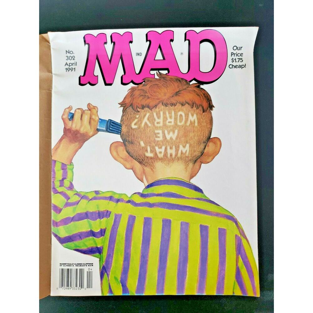 1991 MAD‎ Magazine March No. 302 "Video Review / Babar" M 278